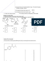 NMR Practice 2 Answers Question One (Four Marks) : 3 Diastereotopic Diastereotopic Diastereotopic