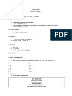 Lesson Plan in Mother Tongue - I I-Objectives: A. Reference