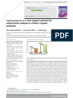 Hydroxyapatite As A New Support Material For Cobalt-Based Catalysts in Fischer-Tropsch Synthesis