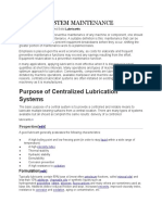 Lubricant Oil System Maintenance