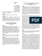 A.C. No. 8390, July 2, 2010. Facts: Cosmos Foundry Shop Workers Union vs. LO BU G.R. No. L-40136 March 25, 1975 Facts