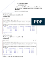 Python Dataframe Assignment No 1 - Answerkey