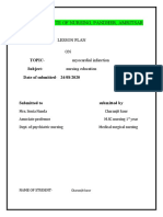 Medical Surgical Lesson Plan 2 (Nursing Education)