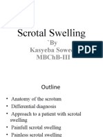 Scrotal Swelling: 'By Kasyeba Sowedi Mbchb-Iii