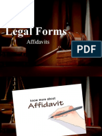 Legal Form - Affidavit