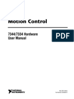 Motion Control: 7344/7334 Hardware User Manual