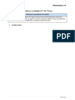 Matemática 1.0 Producto Académico #02: Tarea: Resultado de Aprendizaje de La Unidad