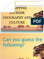 Philippine Tourism, Geography and Culture: Submitted by
