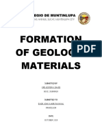 Geology - Formation of Geologic Materials