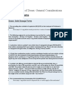 7: Calculation of Doses: General Considerations: Practice Problems