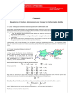 Equations of Motion, Momentum and Energy For Deformable Solids