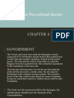 Chapter 4 Pre Colonial Society