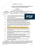 Republic Act No. 9136: Title and Declaration of Policy Short Title Declaration of Policy