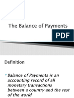 The Balance of Payments