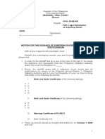 Motion For The Issuance of Subpoena Duces Tecum and Ad Testificandum