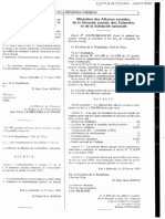 Decret N°197 PR MASSSCSN Fixant Le Plafond Des Salaires Soumis À Cotisation Et Les Taux de Cotisations de Sécurité Sociale