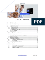 Tabla de Contenidos: Alarmas Tera