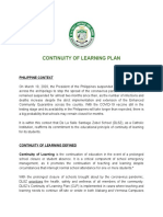 Continuity of Learning Plan: Philippine Context