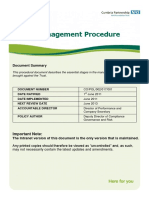 Claims Management Procedure