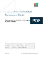 The Business Architecture Metamodel Guide: Defining A Business Architecture Knowledgebase Founded On Formal Principles