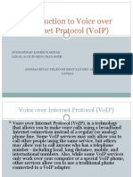 Introduction To Voice Over Internet Protocol (Voip) : Mohammad Qahir Wardak Legal & Licensing Manager