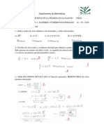 Primera Prueba Escrita de La 1c2aa Evaluacic3b3n 3c2baa Con Solucic3b3n1