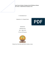 A Study of The International Court of Justice's Decision in The Oil Platforms (Islamic Republic of Iran v. United States of America) Case