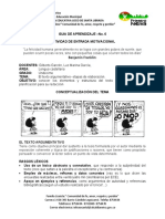 Solución Guía 6 Castellano 11°