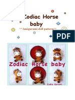 Zodiac Horse Baby - Crochet Amigurumi Doll Pattern PDF