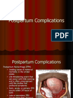 Postpartum Complications 2015