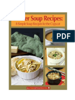 Winter Soup Recipes 8 Copycat Simple Soup Recipes PDF