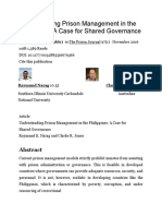 Understanding Prison Management in The Philippines: A Case For Shared Governance