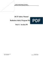 BCIT Safety Manual Radiation Safety Program Manual Part 6 - Section 90