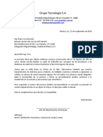 Carta Comercial (Ejemplo)