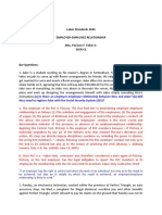 Labor Standards 2020 Employer-Employee Relationship Atty. Paciano F. Fallar Jr. SSCR-CL