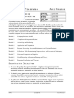 CFPB Examination Procedures Auto Finance