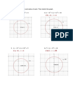 A. Identify The Center and Radius of Each. Then Sketch The Graph. 1. 2.