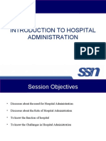Introduction To Hospital Administration