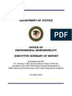 OPR Executive Summary - Epstein & The Sweetheart Deal PDF