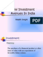 New Investment Avenues in India: Wealth Insight