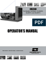 Operator'S Manual: For Models: NL944D2, NL944D3, NL944T2, and NL944T3