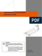 Operating Instruction Handbook Hand Pallet Truck