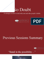 No Doubt: 10 Strategies On How To Deal With Your and Other People's Doubts