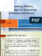 Accounting Policies, Changes in Accounting Estimates and Errors
