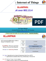 Cs578: Internet of Things: Ipv6 Over 802.15.4