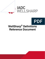 Wellsharp Definitions Reference Document