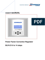 User Manual: Power Factor Correction Regulator BLR-CX 6 To 14 Steps