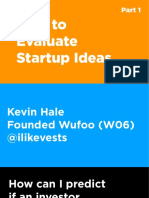 Evaluate Startup Ideas pt.1