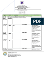 Weekly Home Learning Plan Grade 6-Amethyst Week 1 Quarter 1 October 5 - 9, 2020