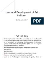 Historical Development of PVT Intl Law: DR Nandini C P